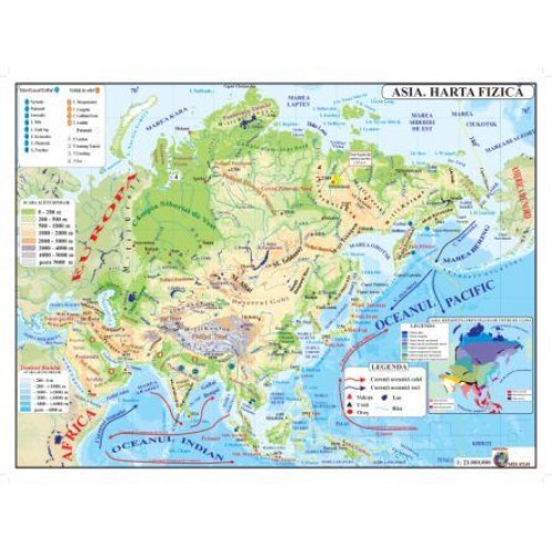 HARTA ASIA PLASTIFIATĂ 320/420 mm HARTA ASIA PLASTIFIATĂ 320/420 mm